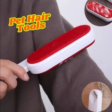 Lint Magic Brush Fluff Clothes Pet Dog Cat Hair Remover Cloth Fabric Clean UK