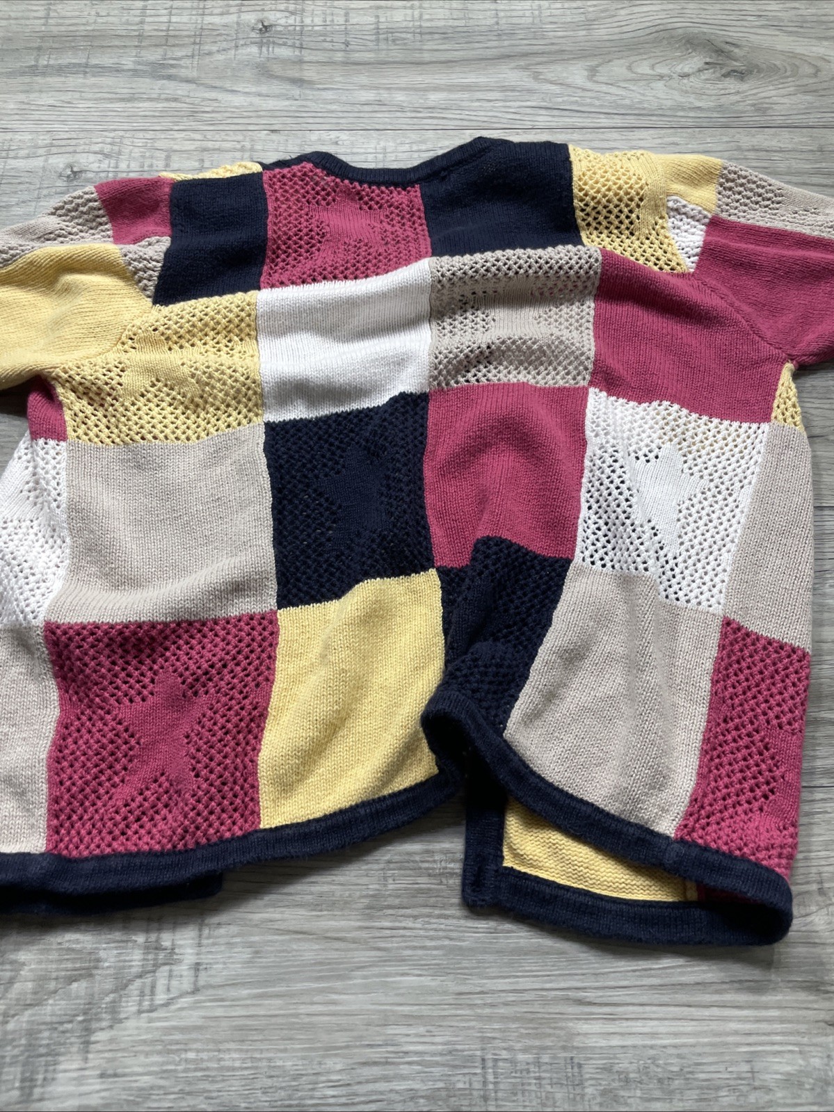 Christipher Banks Patchwork Star Sweater Short Sl… - image 7