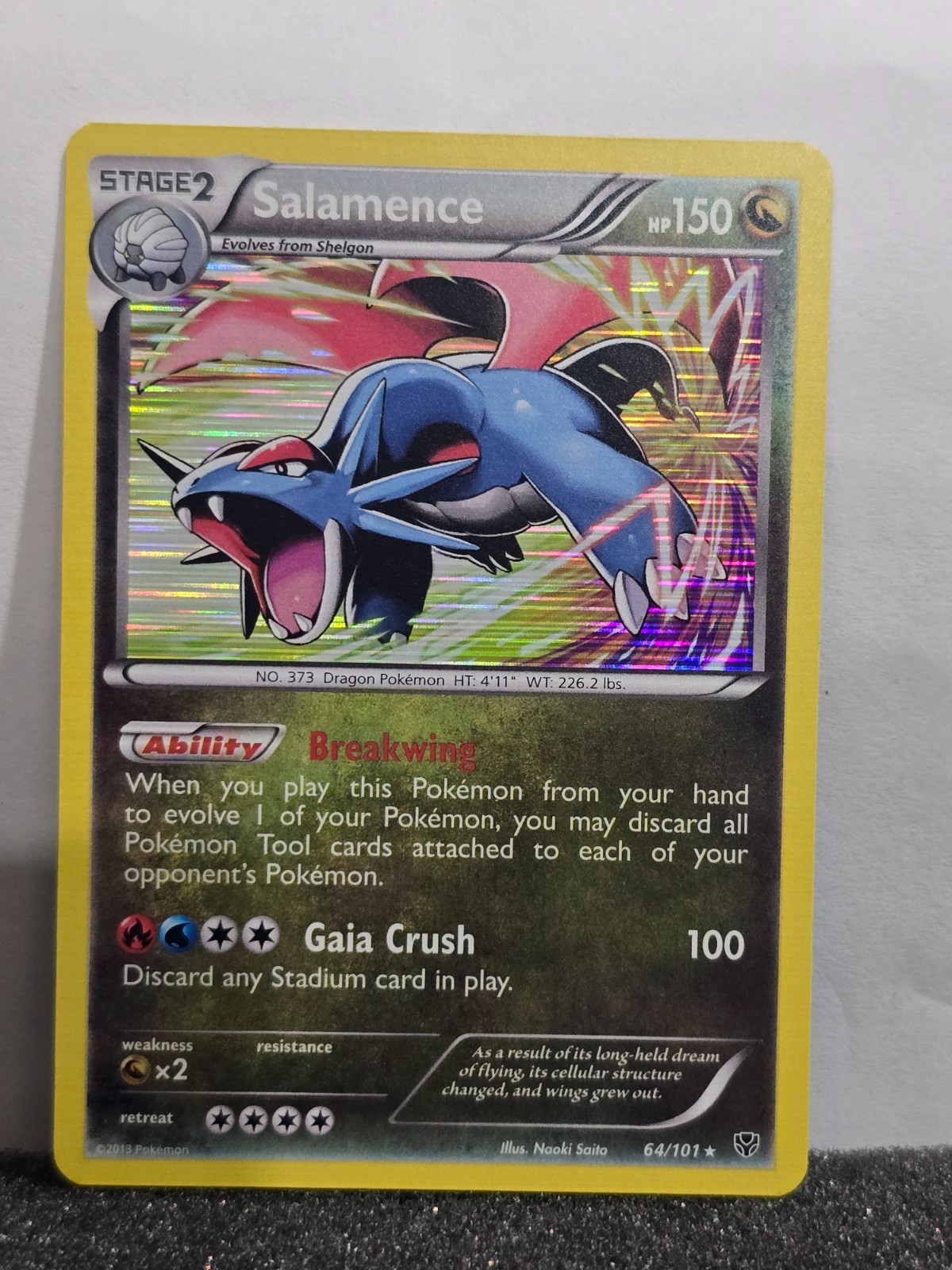 Salamence Plasma Blast 64/101 Holo NM