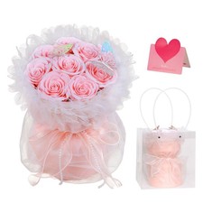 Artificial Soap Flowers Preserved Roses Bouquet Gift for Mom Wife Girlfriend ...