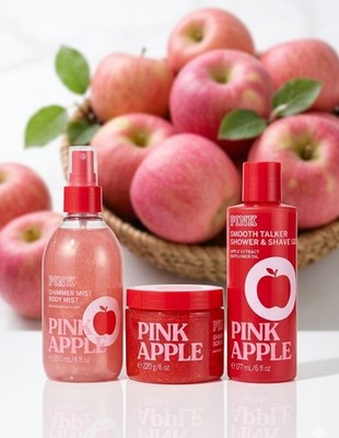 Victoria's Secret Pink Apple Shimmer Mist, Butter & Shave Lotion
