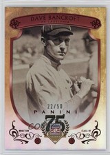 2014 Panini Hall of Fame Red Shield Red /50 Dave Bancroft #38 HOF Shield 0l2