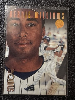 Bernie Williams 1996 Leaf Studio Bronze Press Proof Yankees #44 1/2000