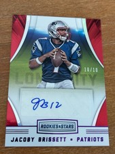 2016 Leaf Rookies & Stars - RED - JACOBY BRISSETT RC Auto #10/10