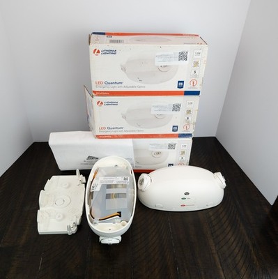 Lithonia Lighting Quantum LED Emergency Light Set of 5 New - 2 Have no boxes