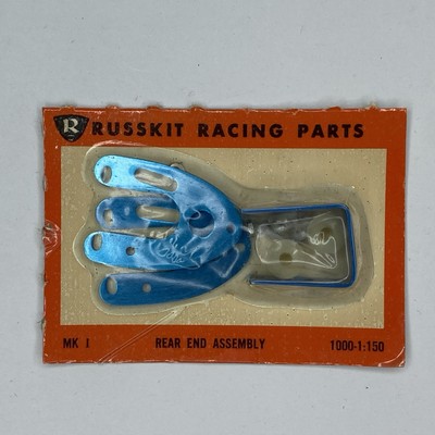Vintage Russkit Rear End Assembly for Elminator Dragster 1000-1:150 Blue - NEW