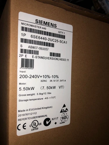 1PC New Siemens 6SE6440-2UC25-5CA1 Frequency Converter Fast Shipping - Picture 1 of 4