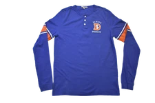 Junk Food Mens NFL Denver Broncos Henley Shirt New M, L, XL, 2XL