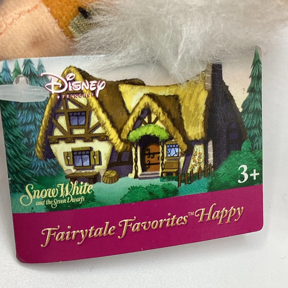 Disney’s Blancanieves y los siete enanitos Happy Backpack Clip Disney 3” Peluche Foto 3 de 4