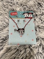 Mickey Mouse Women's Jewerly Set NEW Necklace and Earrings Chritsmas