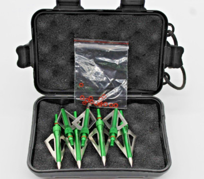 7PCS Hunting Broadhead Arrowheads W/ Case & Replacement O-rings | eBay