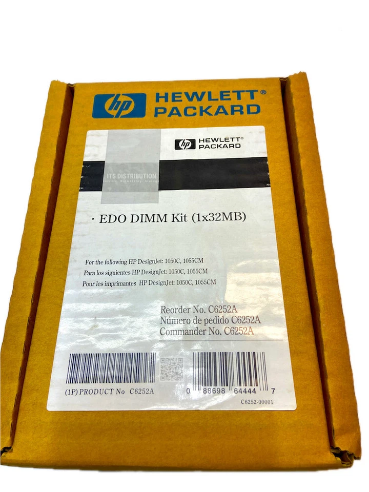 C6252A I New Sealed HP 32MB 1x32MB EDO DRAM Memory Module 66MHz PC66 72-Pin Kit - Image 2 of 4