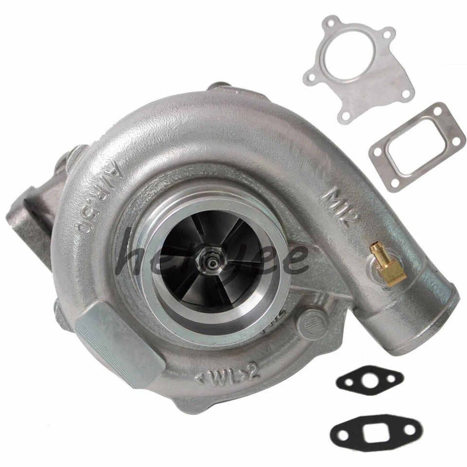 T04E T3/T4 A/R.63 400+HP External wastegate STAGE III Turbocharger+Oil line kit Foto 3 de 4