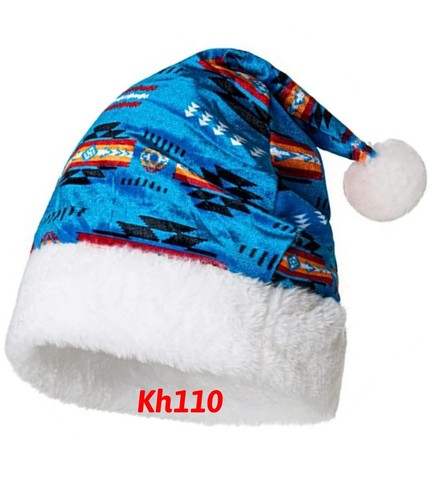 Native American Southwest Christmas Hat, Santa Hat Xmas Holiday Hat - Picture 17 of 34