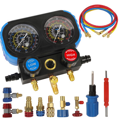 HVAC Manifold Gauge Set Vaccum Pressure Leakage Test for R134A/R12/R404A/R1234yf