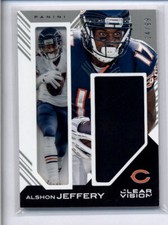 ALSHON JEFFERY 2015 CLEAR VISION FRAMED FABRICS JERSEY #14/99 AG7259