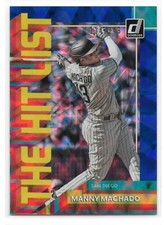 2022 Donruss MANNY MACHADO San Diego Padres THE HIT LIST Insert BLUE 134/249