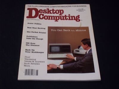 1982 JUNE DESKTOP COMPUTING MAGAZINE - BANK ON MONROE FRONT COVER - H 8125