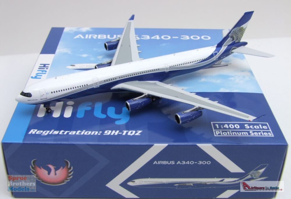 PHX11771 1:400 Phoenix Model HiFly Airbus A340-300 Reg #9H PHX11771 1:400 Phoenix Model HiFly Airbus A340-300 Reg #9H