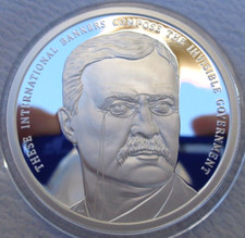 1 oz. 2021 THEODORE ROOSEVELT Silver Shield Mini-Mintage Proof .999 fine silver 98.31 per troy oz