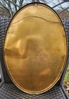 Antique Gold Metal Frame w/ Oval Bubble Glass W/ Photo Of Child — photo 6
