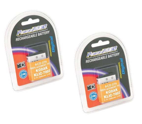 2 baterías KLIC-7003 para Kodak M380 M381 M420 M420K M420PU MD81 V803 V1003 Z950