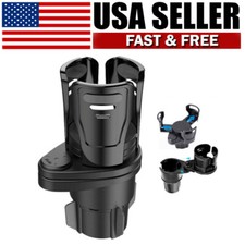 For Large Bottles 2 In 1 Cup Holder Expander Dual Cup With Adjustable Base For Large Bottles 2 In 1 Cup Holder Expander Dual Cup With Adjustable Base