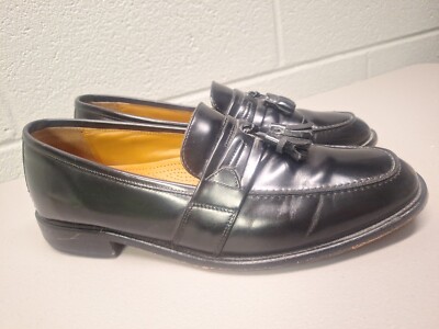 Bostonian Black Evanston Leather Tassel Loafers Size 10.5 Bostonian | Shoes | Mens Bostonian Classic Black Tassel  main image 2