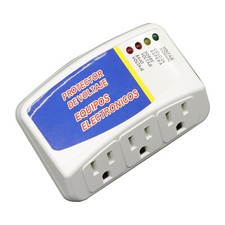 3 Outlets Voltage Power Surge Protector 120V Refrigerator Brownout Appliance