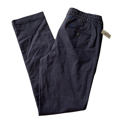 Goodthreads Men's Navy Skinny Fit 5 Pocket Chino Woven Pants M 32  - 34W x 32L