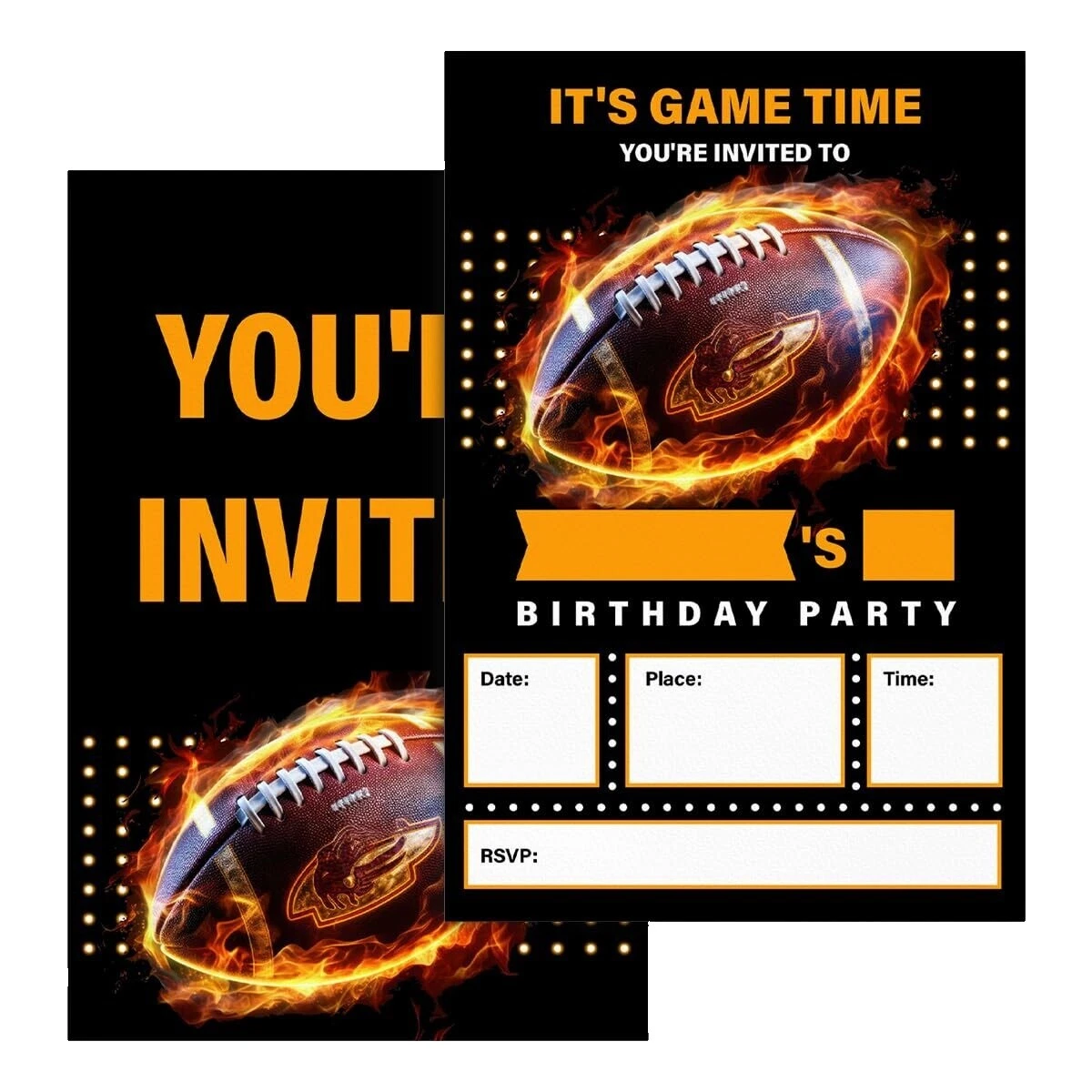 Invitaciones y tarjetas de cumpleaños de fútbol