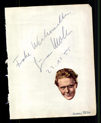 Gunnar Möller und Illo Schieder Albumblatt Orignal Signiert + ## BC G 23324
