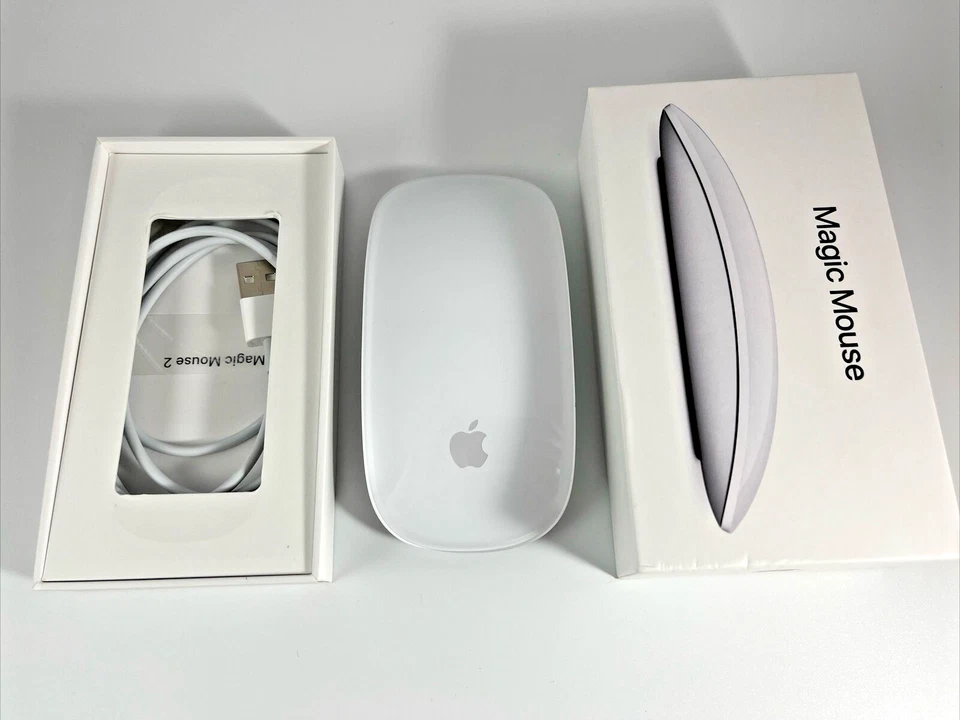 Apple Magic Mouse 2 Bluetooth Wireless Mouse A1657 MLA02LL/A White New Open Box - Image 2 of 3