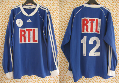 Maillot COUPE DE FRANCE porté n°12 ADIDAS vintage football shirt rouge XL