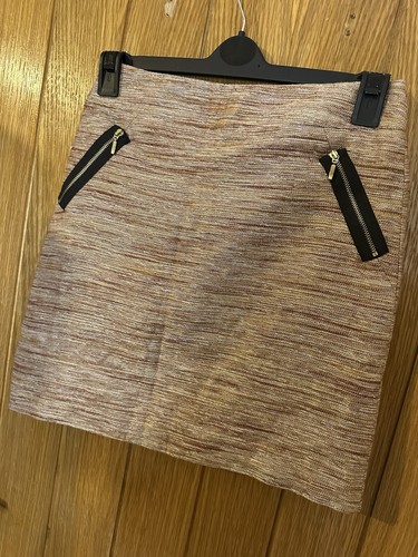 Brand-new next ladies size 6 stunning short skirt gold and bronze