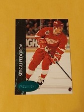 1992-93 Parkhurst Hockey Emerald Parallel #39 Sergei Fedorov Detroit Red Wings 