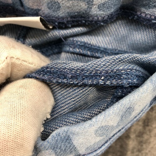 Zara Girls Size 9 Jeggings Blue Flower Print Denim Leggings Hippie Retro 134 cm - Picture 8 of 8