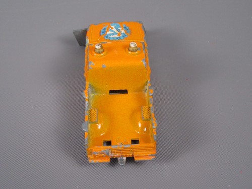 B615 Vintage 1974 Majorette 242 France Dodge Snow Plow Orange 1:80 - Picture 8 of 9