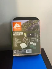 NEW OZARK TRAIL 24-PIECE PLASTIC CAMPING KITCHEN SET WITH TRAVEL BAG