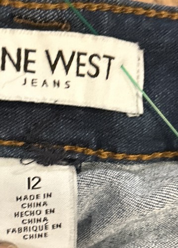 Nine West Jeans Women's 12 Blue Dark Wash High Rise Skinny Jeans - Picture 9 of 15