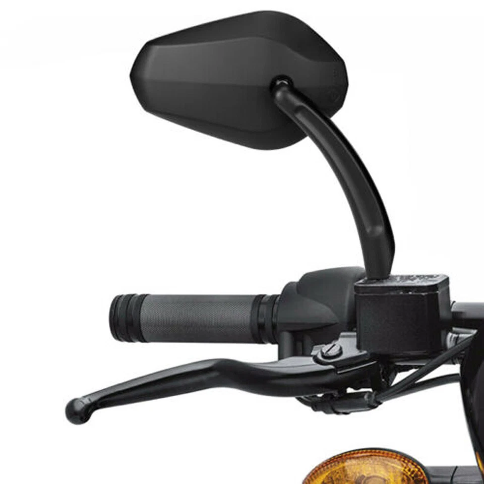 Black Motorcycle Side Mirrors For Harley Davidson CVO Road Glide Street Glide US - Image 4 of 4