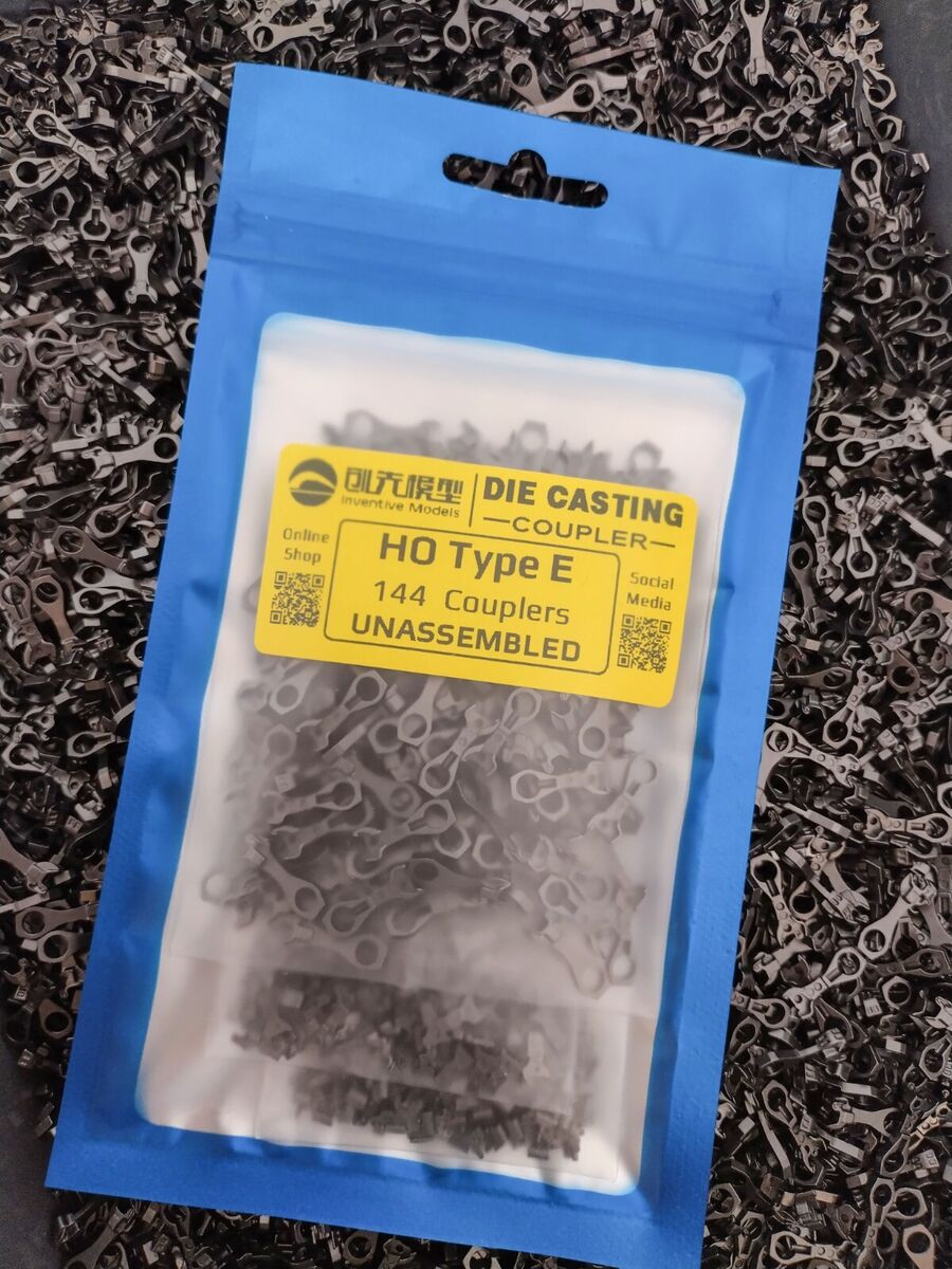 Version 2024 Die Casting HO Scale E Couplers - Bulk Pack Version 2024 Die Casting HO Scale E Couplers - Bulk Pack