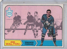 1968-69 TOPPS hockey Mike Walton original trading card #132 NM++ MAPLE LEAFS