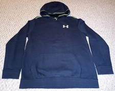 Under Armour Size Youth XL Pullover Hoodie Black With Neon