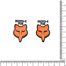 2x Repo Moto-x Fox Head Decal Motocross Ahrma Suzuki Yamaha Rm Sticker Mx 105