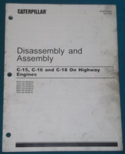 Cat Caterpillar C-15 C-16 C-18 Truck Engine Disassembly Assembly Manual Book