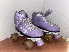 Pacer 500 Comet Roller Skates Kids Size 2 Purple Light Up Wheels