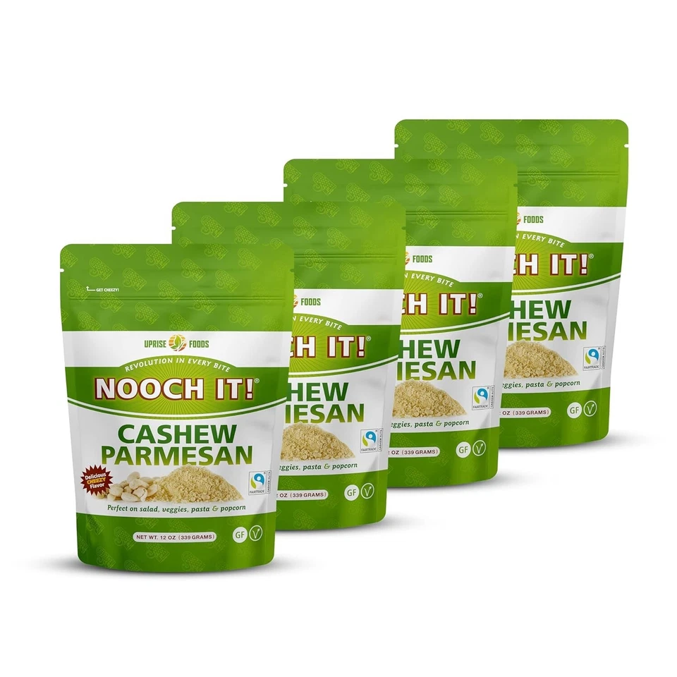 NOOCH IT! Anacardo a base de plantas parmesano 12 oz - alternativa nutritiva al queso vegano Foto 3 de 4