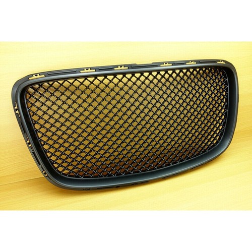 Matte Black Bentley Front Grille Grill Cover Insert For Chrysler 300 300C 300S - Picture 6 of 8
