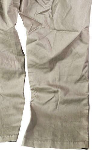Lee Women's Wide Leg Smart Fit Solid Tan Brown Linen Khaki Pants Size 18M - Picture 10 of 17